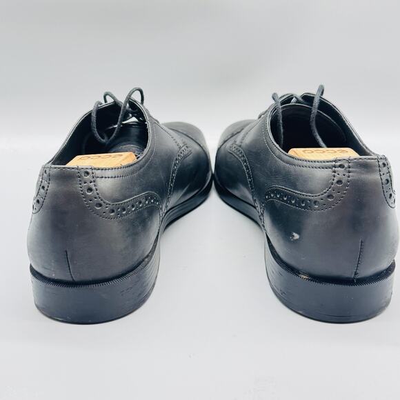 Cole Haan Shoes Mens 10 Black Leather Grand OS Oxford Cap Toe Slip On Dress main image 4